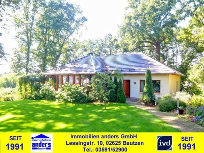 Mod. EFH im Bungalowstil mit Terrasse - Bad m. Wanne u. Dusche - Kamin - EBK - Doppelcarp. - nahe BZ