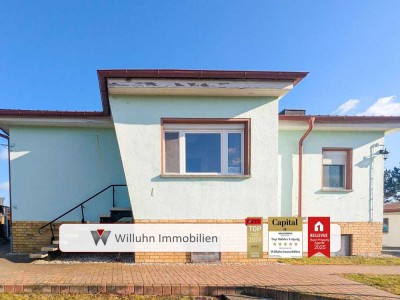 Großes EFH + Nebenhaus: Wohnen, Gewerbe, Vermietung! | Solarthermie | Heizung & Dach: 2012!