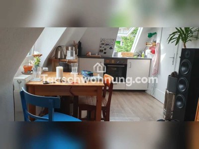 Tauschwohnung: Biete 320€ 38m² 2Zi-Whg mit eigst.Gartenteil/Suche 2-3Zi-Whg