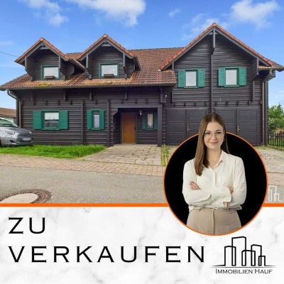 HAUF / Komplett aus Holz und ruhig gelegen – Ihr Zuhause mit Doppelgarage in Reichenbach-Steegen