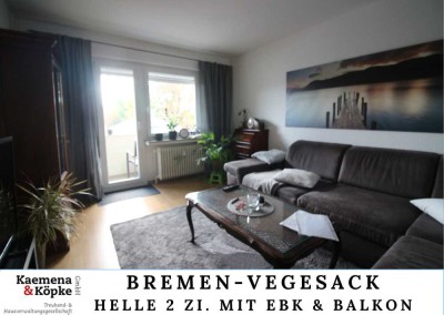 Gemütliche 2-Zimmer-Wohnung mit Balkon, Kellerraum und Garage