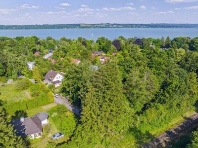 Sofort verfügbar in Schondorf am Ammersee: Baugrundstück mit Altbestand in Seenähe