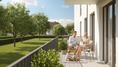 Modernes Zuhause  mit Balkon & niedrigen Energiekosten  in ruhiger Lage - QNG (ab 1.13% p.a)