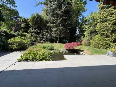 Exklusive Wohnung mit Garten und Einbauküche in ruhiger Lage in M'gladbach, Nähe "Bunter Garten"