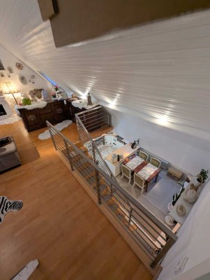 mietfreie Galerie-Wohnung,offener Grundriss, hohe Decken