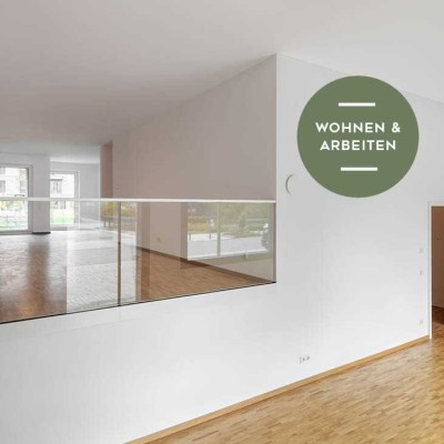Wohnen und Arbeiten unter einem Dach mit wunderschönem Garten und separatem Zugang zum Büro