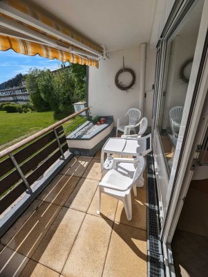 möblierte 1-Zimmer-Wohnung mit Balkon und Einbauküche in Scheidegg