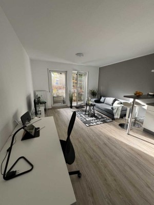 1 Zi-Whg. - voll ausgestattet! EBK, DSL, Terrasse, Parkplatz, Waschmaschine - provisionsfrei.