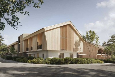 Neubau: Luftige 2-Zimmer-Dachgeschosswohnung mit Dachterrasse und Loggia nach Süden mit Bergblick