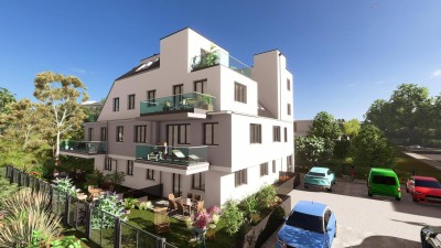 GARTENTRAUM - SONNIGE EG-Wohnung mit Terrasse und Eigengarten - 3 Zimmer - ziegelmassiv - schlüsselfertig - barrierefrei - provisionsfrei