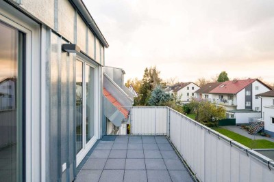 Über den Dächern Feudenheims - Neuwertige DG-Maisonette mit EBK und Sonnenbalkon!