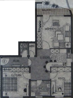 Freundliche und vollständig renovierte 3-Raum-Wohnung mit Balkon in Künzelsau