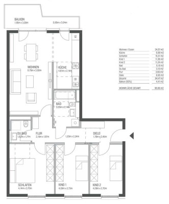 Schöne 4-Zimmer-Wohnung mit gehobener Innenausstattung und EBK in Germering