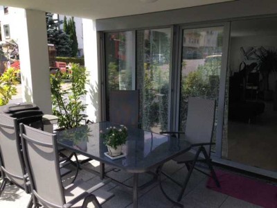 Exklusive, gepflegte 3-Zimmer-EG-Wohnung mit EBK, Terrasse und Gartenanteil in Waiblingen