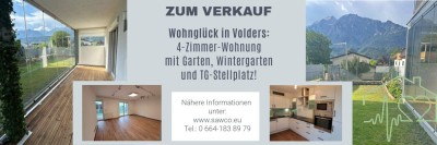Wohnglück in Volders: 4-Zimmer-Wohnung mit Garten, Wintergarten und TG-Stellplatz!