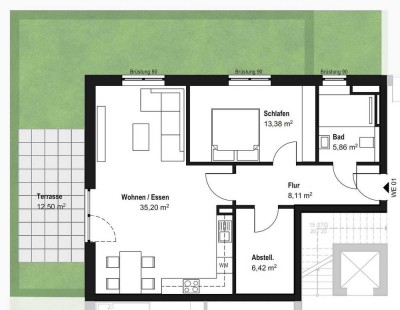 Wunderschöne Neubauwohnung mit Garten und Tiefgaragenstellplatz
