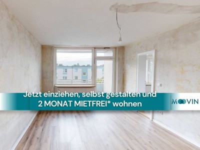 Schön geschnittene 3-Zimmer-Wohnung mit BALKON und EBK