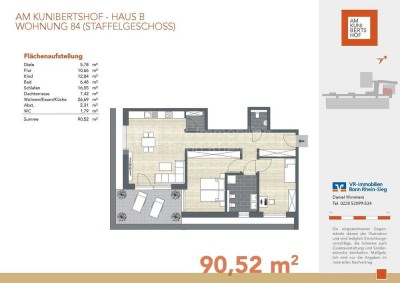 KFW40 - Penthouse im kleinen Wohnbereich des Kunibert