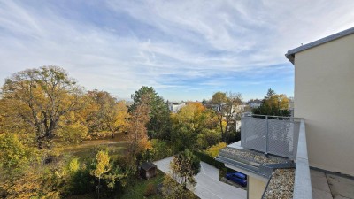 Traumhafter Grün-/Fernblick: 1-Zimmer-Wohnung mit Balkon - 4.Liftstock