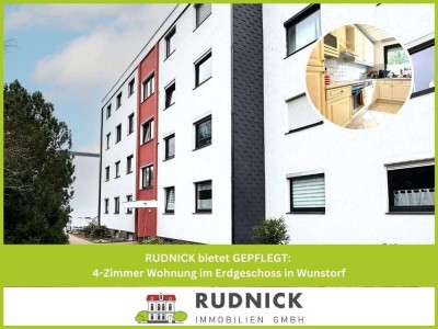 RUDNICK bietet GEPFLEGT: 4-Zimmer Wohnung im Erdgeschoss in Wunstorf