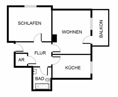 2-Zimmer-Wohnung in Gelsenkirchen Hassel