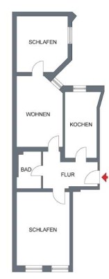 3-Raum-Whg., Paulusviertel