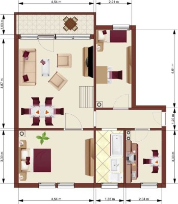 3-Raumwohnung mit Balkon in ruhiger Lage von Löbau