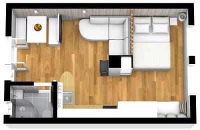 Stilvolle 1-Raum-Wohnung in Wiesbaden - Mitte