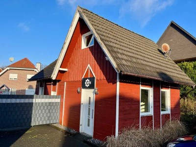 Dachgeschosswohnung mit großer Dachterrasse und Garten
inkl. Schwedenhaus in Haltern-Lippramsdorf