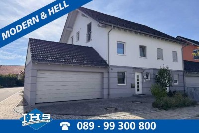 Moderne und große DHH mit Süd-West-Garten in Ortsrandlage Aschheim