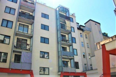 HUMBOLDTPLATZ, U1-NÄHE, 68 m2 Neubau inkl. 4 m2 Loggia, Wohnküche, 1 Zimmer, 3. Liftstock, Humboldtgasse