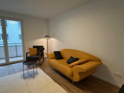 Stilvoll möblierte 2-Zimmerwohnung mit Rheinblick  55 qm, ab Juli, 1.150 € kalt