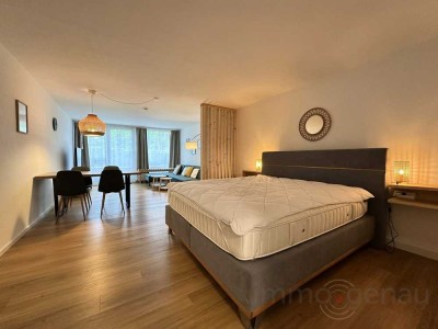 Löffelfertig! Stilvolles, möbliertes Apartment mit Süd-Balkon und TG-Stellplatz in Kempten (Allgäu)