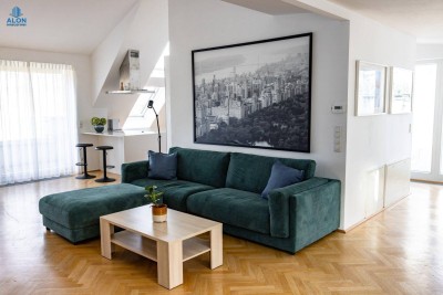 + NEU + Möblierte Dachgeschosswohnung mit 2 Terrassen in ruhiger Lage in Wien Leopoldstadt!