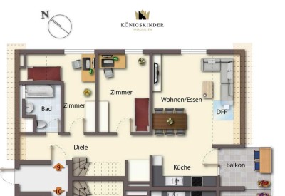 Maisonette-Highlight: 4 Zimmer, zwei Etagen, Südbalkon – Erstbezug in Filderstadt