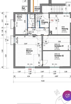 Schöne 2,5-Zimmer-Souterrain-Wohnung mit Einbauküche