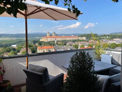 Wohnen in Melk mit Dachterrasse und Stiftsblick