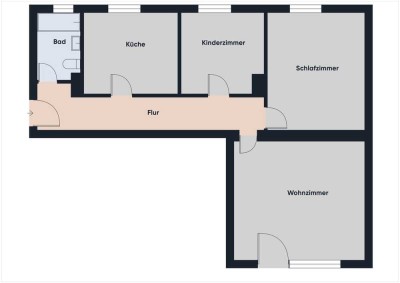 Renovierte drei Zimmer Wohnung mit Loggia und Garage