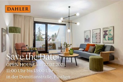 OPEN HOUSE: Samstag, 22.02. von 11:00 - 13:00 Besondere Terrassenwohnung mit viel Licht & Atmosphäre