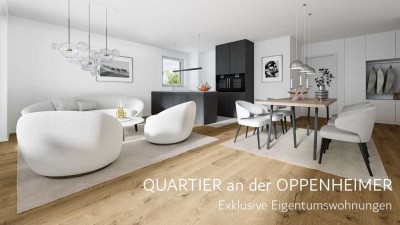 Exklusive 5-Zimmerwohnung mit Sonnenterrasse und Privatgarten im QUARTIER an der OPPENHEIMER!