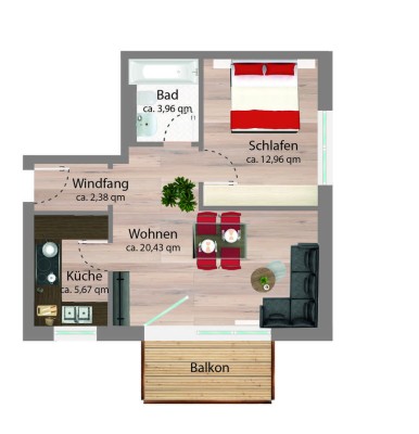 Klein aber fein! 2 Zimmer gut geschnitten! Auch für Kapitalanleger!