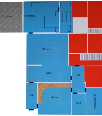 Sehr schöne große Wohnung  (100 m²), ruhige Lage