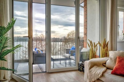 Wohnen am Spandauer See: Sonnige 4-Zimmer-Erdgeschosswohnung auf Eiswerder * NEUBAU