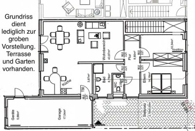 Neubau, KFW 40+ Wohnung mit 3 Zimmern, Terrasse und Garten