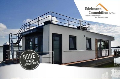 Modernes Hausboot mit zwei Schlafzimmern, großem Wohnbereich & zwei Terrassen in Ribnitz-Damgarten!