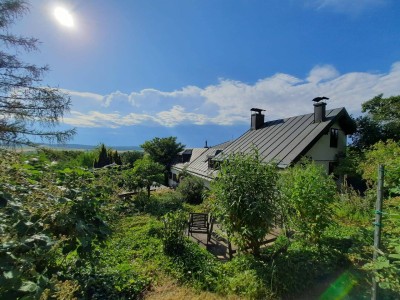 ARCHITEKTENWOHNJUWEL MIT EIGENEM WALD IN ATEMBERAUBENDER HANG- UND AUSSICHTSLAGE AM WALDRAND MIT ALTBAUMBESTAND IM NAHBEREICH VON WIEN UND KORNEUBURG