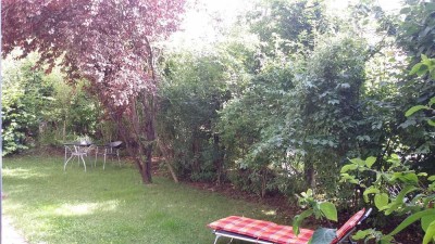 Lichtdurchflutete 3-Zi. Whng. EK, Terrasse im Garten