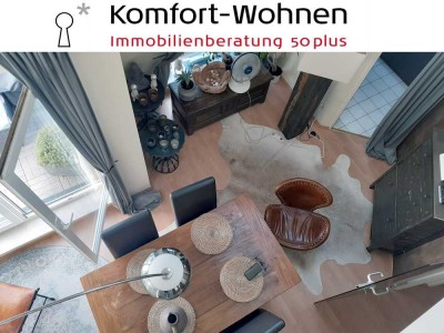 Hier wird noch für Sie renoviert! Maisonette-Wohnung mit Einbauküche und Dachterrasse
