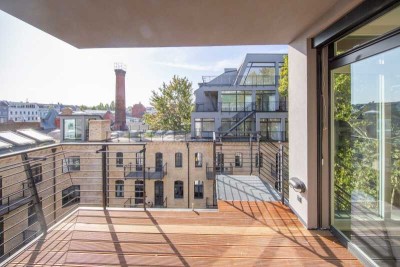Penthouse-Maisonette mit 3 Zimmer u.3 Terrassen Aufzug u. EBK