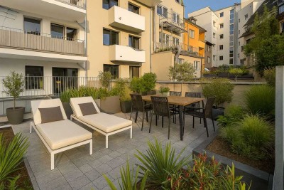 NEUBAU AM RATHENAUVIERTEL � - ZWEI ETAGEN MIT ZWEI SONNENTERRASSEN +PROVISIONSFREI+